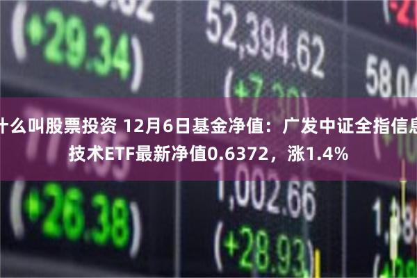 什么叫股票投资 12月6日基金净值：广发中证全指信息技术ETF最新净值0.6372，涨1.4%